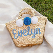 Personalised Straw Tote Bag