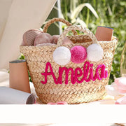 Personalised Straw Tote Bag