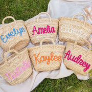 Personalised Straw Tote Bag