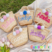 Personalised Straw Tote Bag