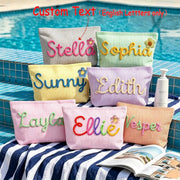 Personalised Seersucker Makeup Bag