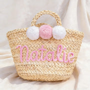 Personalised Straw Tote Bag
