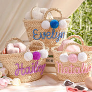 Personalised Straw Tote Bag