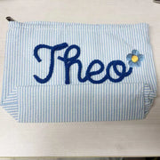 Personalised Seersucker Makeup Bag