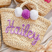 Personalised Straw Tote Bag