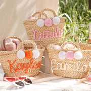 Personalised Straw Tote Bag