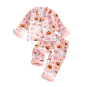 Toddler Kids Girls Halloween Ghost Tops and Pants Set