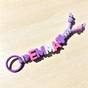 Custom Braided & Beaded Bag Charm