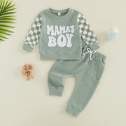 Toddler Boys Sweatshirt and Pants Set Embroidery