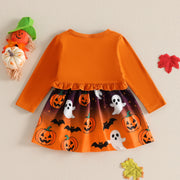 Toddler Girls Halloween Dress and Coat Set