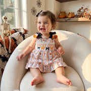 Baby Girls Halloween Romper Dress Embroidery