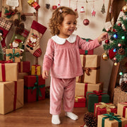 Toddler Baby Girls Christmas Long Sleeve Tops and Pants Set