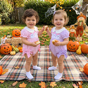 Baby Girls Halloween Romper Ghost Embroidery