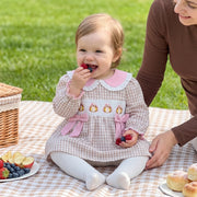 Toddler Girls Thanksgiving Turkey Plaid Dress