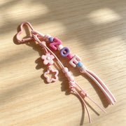 Custom Braided & Beaded Bag Charm