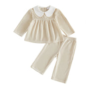 Toddler Baby Girls Christmas Long Sleeve Tops and Pants Set