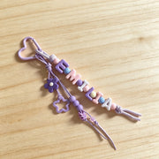 Custom Braided & Beaded Bag Charm
