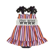 Baby Girls Halloween Romper Dress Embroidery