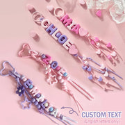 Custom Braided & Beaded Bag Charm