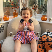 Baby Girls Halloween Romper Dress Embroidery