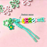 Custom Braided & Beaded Bag Charm