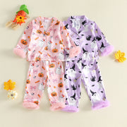 Toddler Kids Girls Halloween Ghost Tops and Pants Set