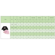 Toddler Kids Girls Halloween Sweatshirt and Tulle Skirt Set