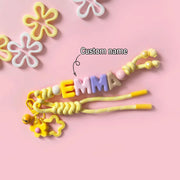 Custom Braided & Beaded Bag Charm