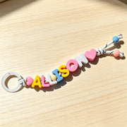 Custom Braided & Beaded Bag Charm