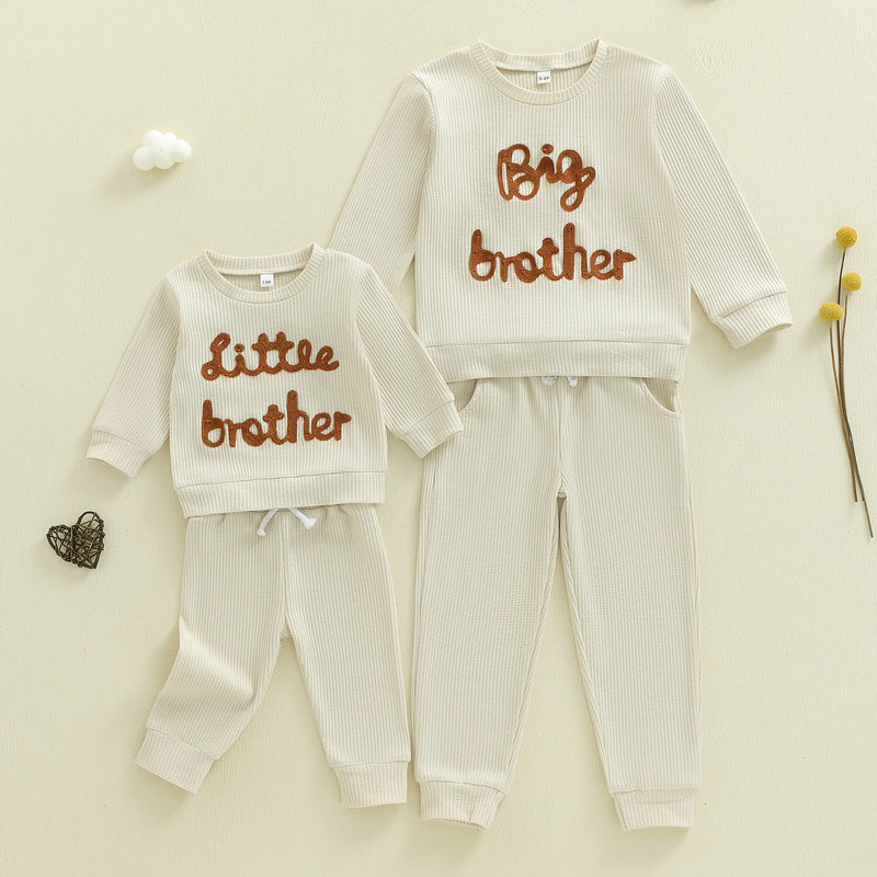 Toddler Boys Sweatshirt and Pants Set Embroidery