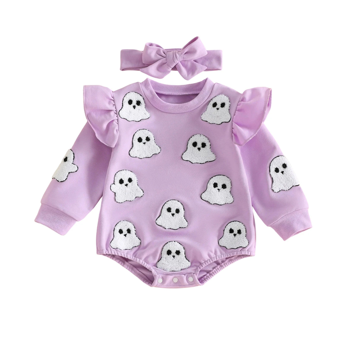 Toddler Baby Girls Halloween Romper and Headband Set