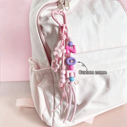 Custom Braided & Beaded Bag Charm