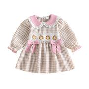 Toddler Girls Thanksgiving Turkey Plaid Dress