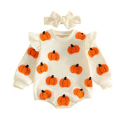 Toddler Baby Girls Halloween Romper and Headband Set