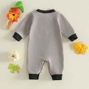 Baby Boys Halloween Jumpsuit Spider Embroidery