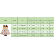Baby Girls Halloween Romper Dress Embroidery