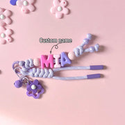 Custom Braided & Beaded Bag Charm