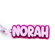 Personalised 2-Tone Keyring