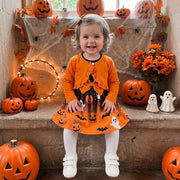 Toddler Girls Halloween Dress and Coat Set