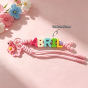 Custom Braided & Beaded Bag Charm