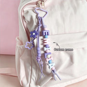 Custom Braided & Beaded Bag Charm