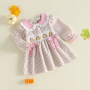 Toddler Girls Thanksgiving Turkey Plaid Dress