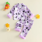 Toddler Kids Girls Halloween Ghost Tops and Pants Set