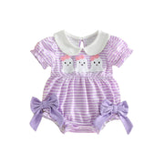 Baby Girls Halloween Romper Ghost Embroidery