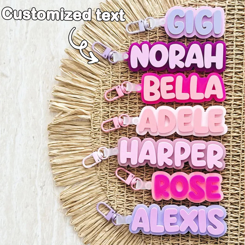 Personalised 2-Tone Keyring